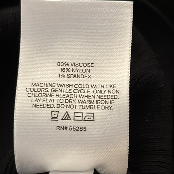 Express Black Body Contour Ruffle One Shoulder Cropped Sweater Tank SKU0545 - Picture 7 of 7